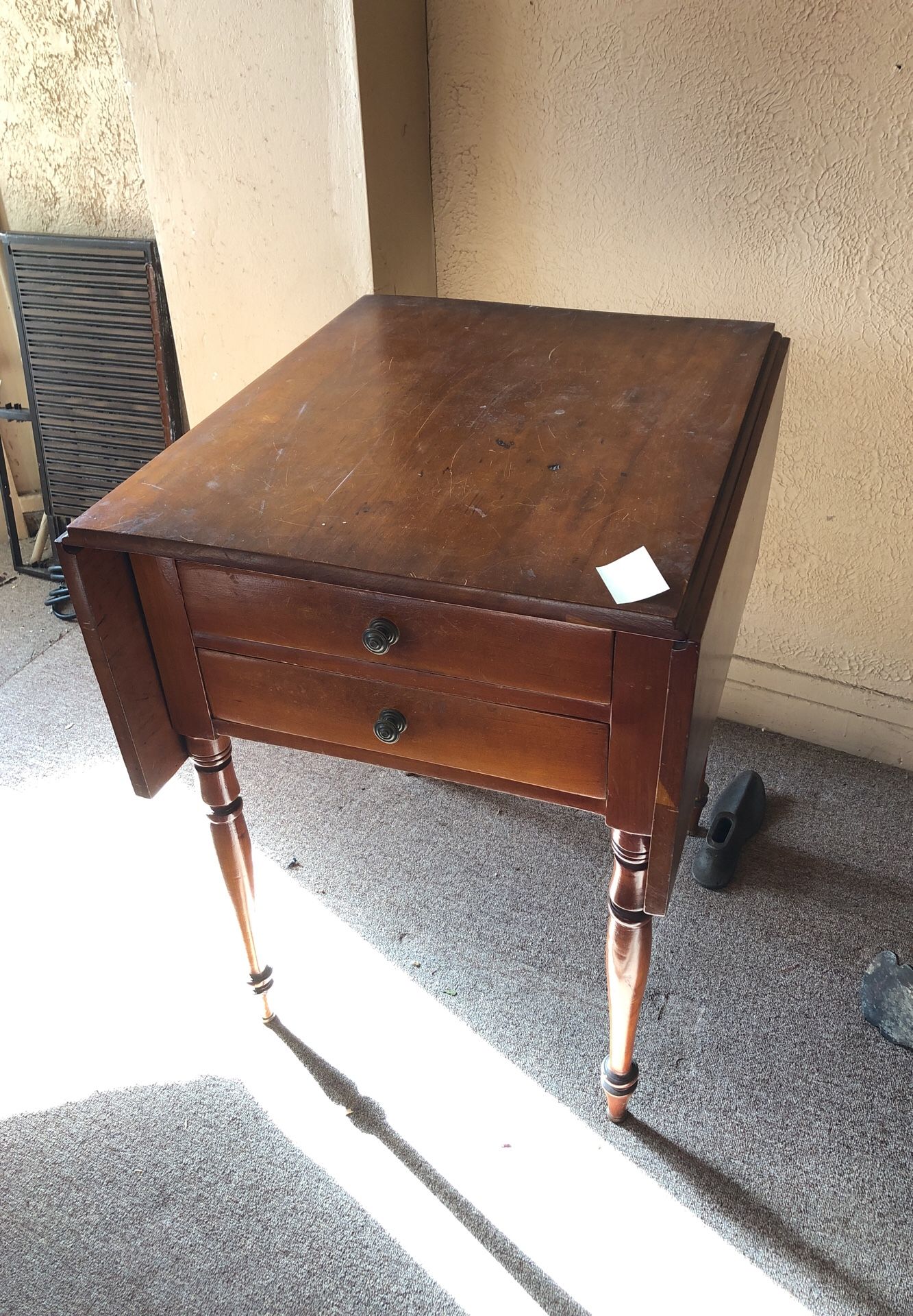 Antique drop-leaf table