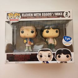 Stranger Things Eleven with Eggos / Mike Funko Pops