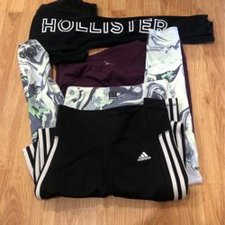Adidas, DKNY, Reebok And Hollister Workout Pants Size Small