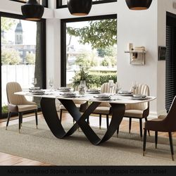 Upscale Luxurious Unused 6-8 Person Dining Table - 