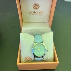 Pastorelli by Invicta Womens Blue Leather Strap Watch Water Resistant 50M w Box