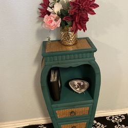 Beautiful Fun Unique Refinished Accent Table 