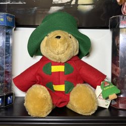 Vintage 1990s Sears Paddington Bear 16” With Bag & Accessories