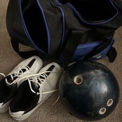 [moving Sale] Bowling Ball + Bag + Shoes