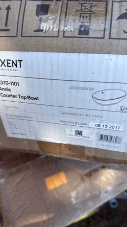 New countertop sink.