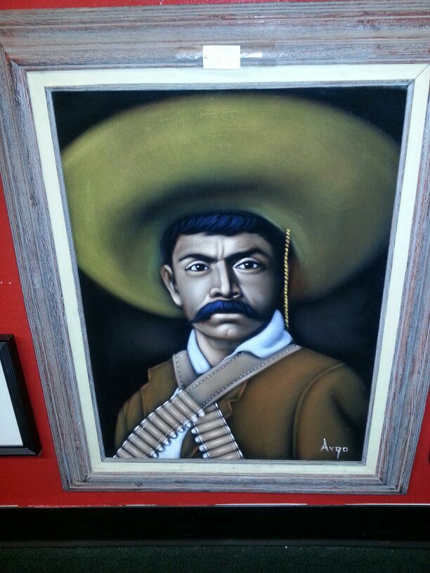 PANCHO VILLA VELVET PAINTING