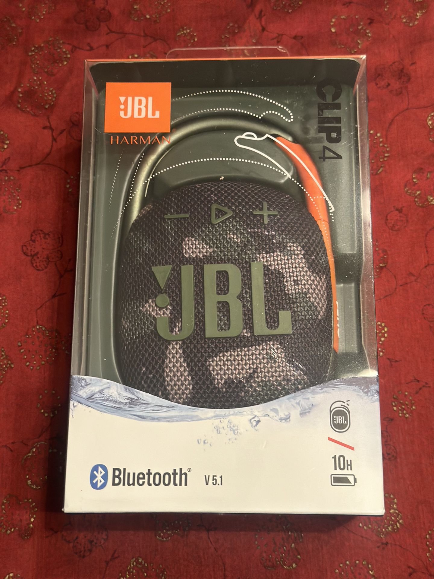 JBL Clip 4 Bluetooth Portable Wireless Speaker Camo