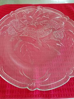 Glass serving tray