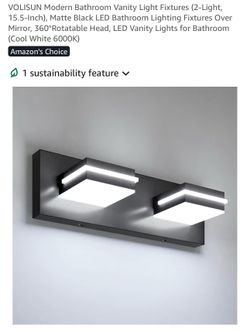Modern Bathroom Vanity Light Fixture. Open to Offers