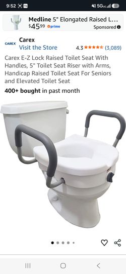 Raised toilet seat