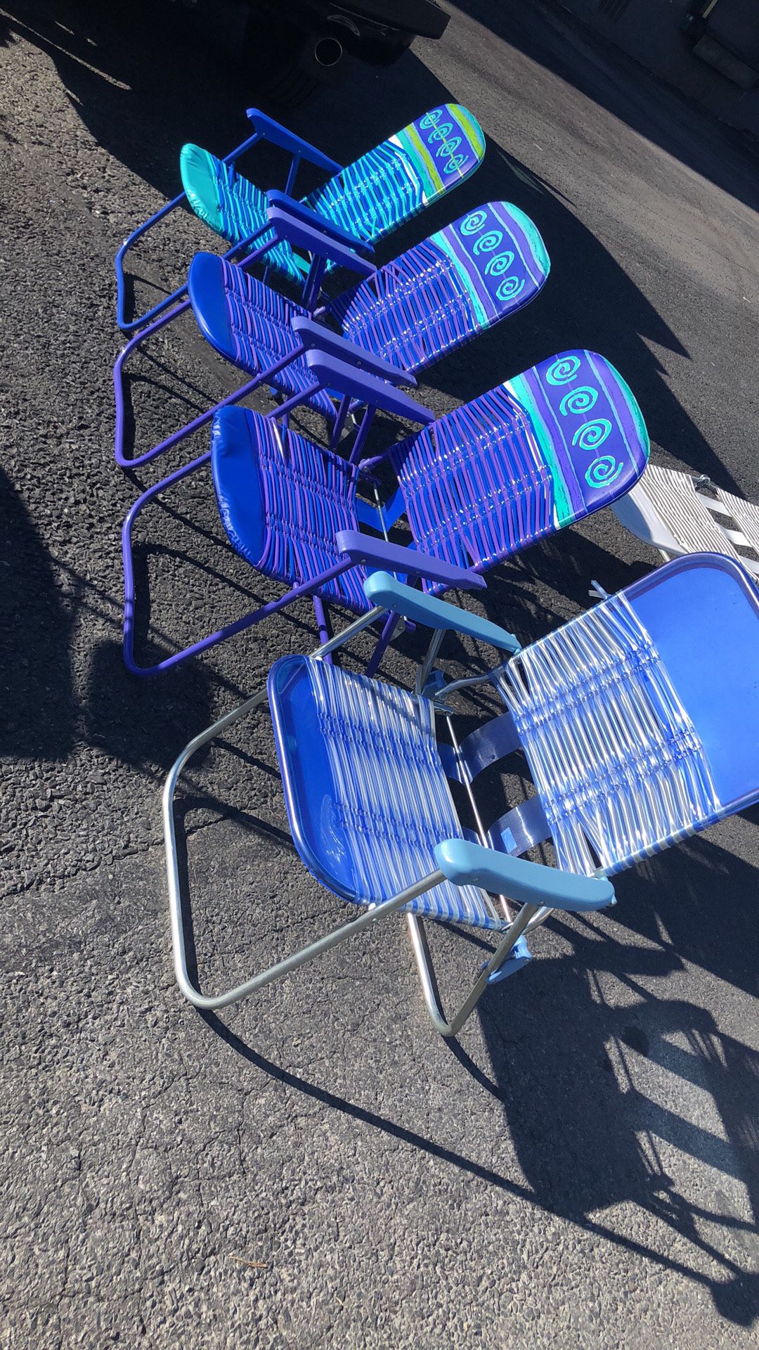 4 Good condition folding chairs