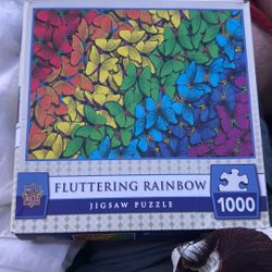 Fluttering Rainbow Jigsaw Puzzle