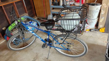 Huffy Rock Creek Mountain Bike with Rear Basket