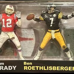 McFarlane NFL QB 3-Pack (Tom Brady, Peyton Manning and Big Ben Roethlisberger)
