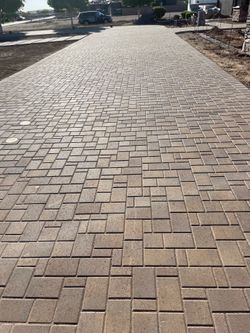Pavers turf travertine sod