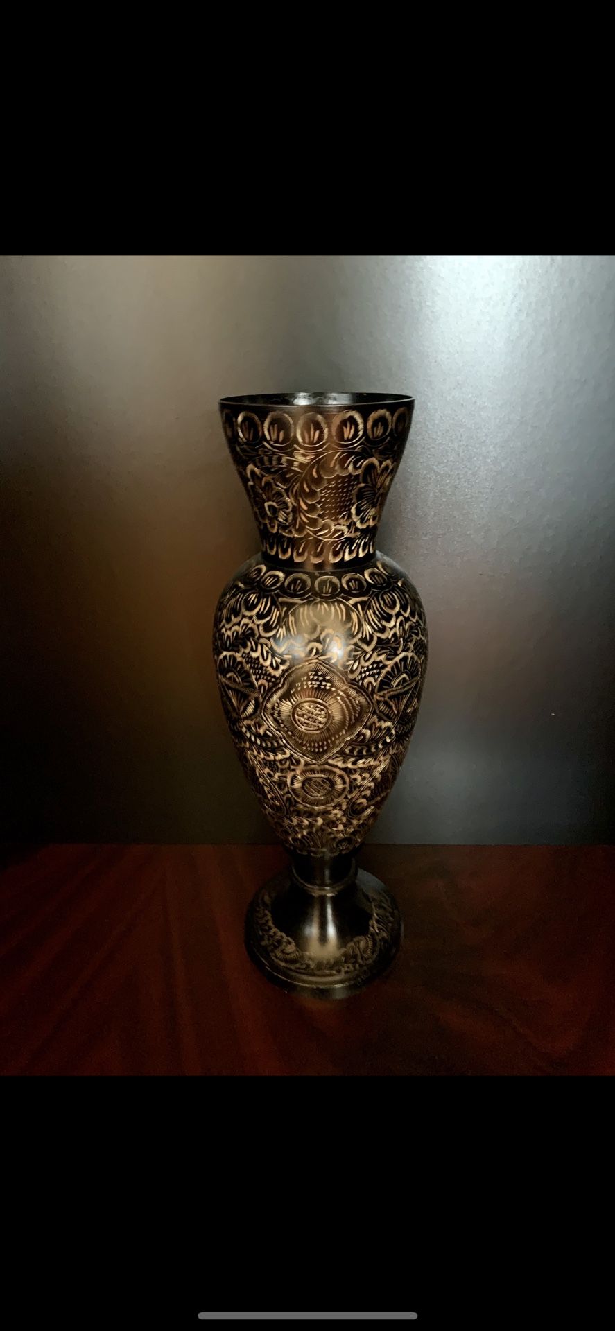 Vintage Engraved Vase