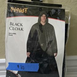 BLACK CLOAK COSTUME