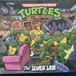 NECA TMNT Sewer Living Room Diorama Playset