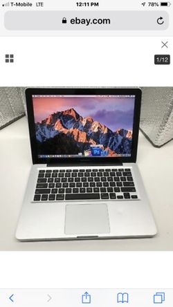 2011/12 13 inch MacBook Pro 13 2.7Ghz i7 8GB 320GB Hard Drive