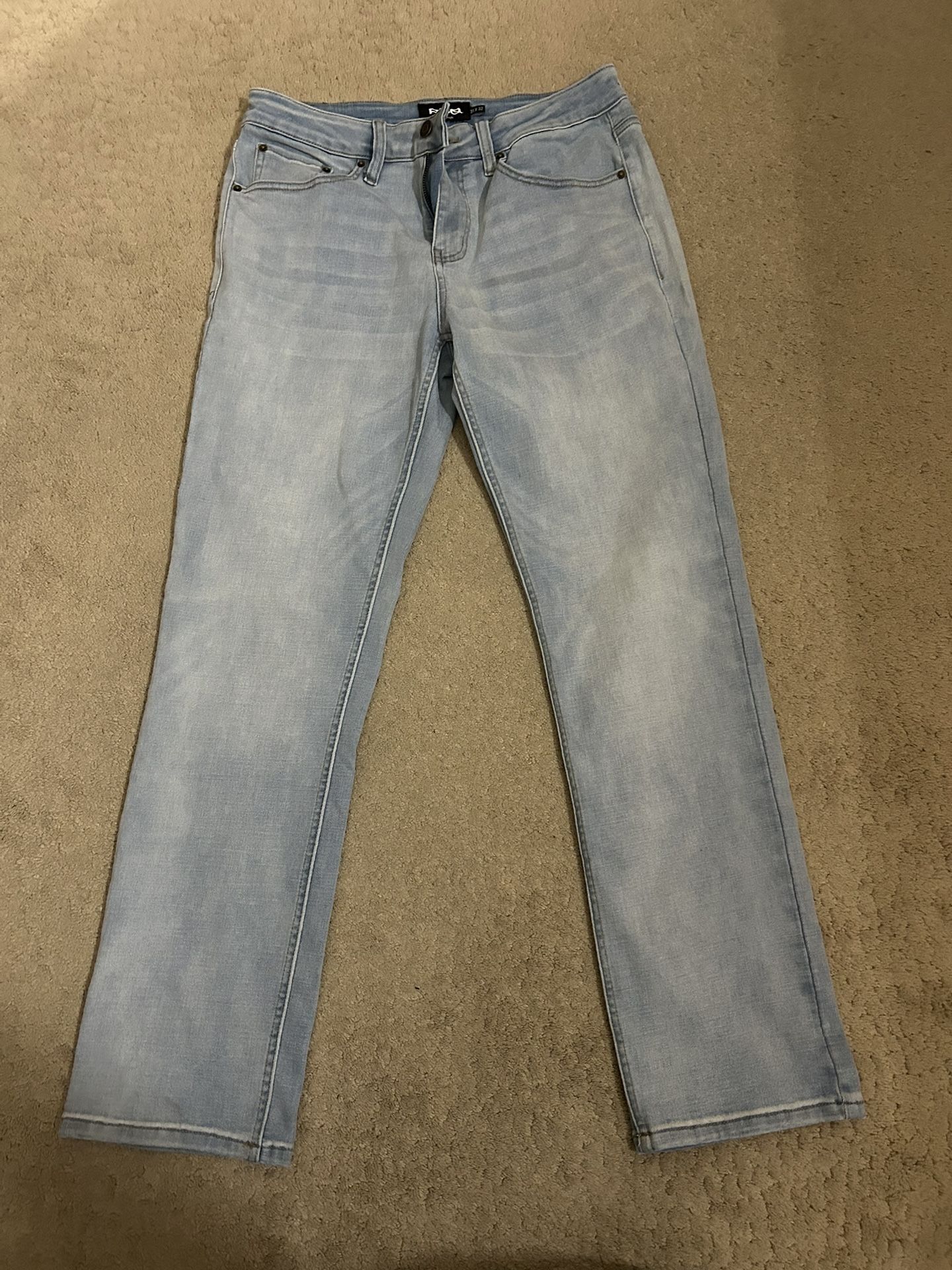 RSQ Slim Straight Jeans Washed Denim Size 31x32