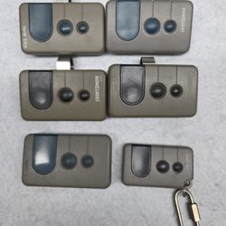 6 (six) Craftsman Garage Door Remote 