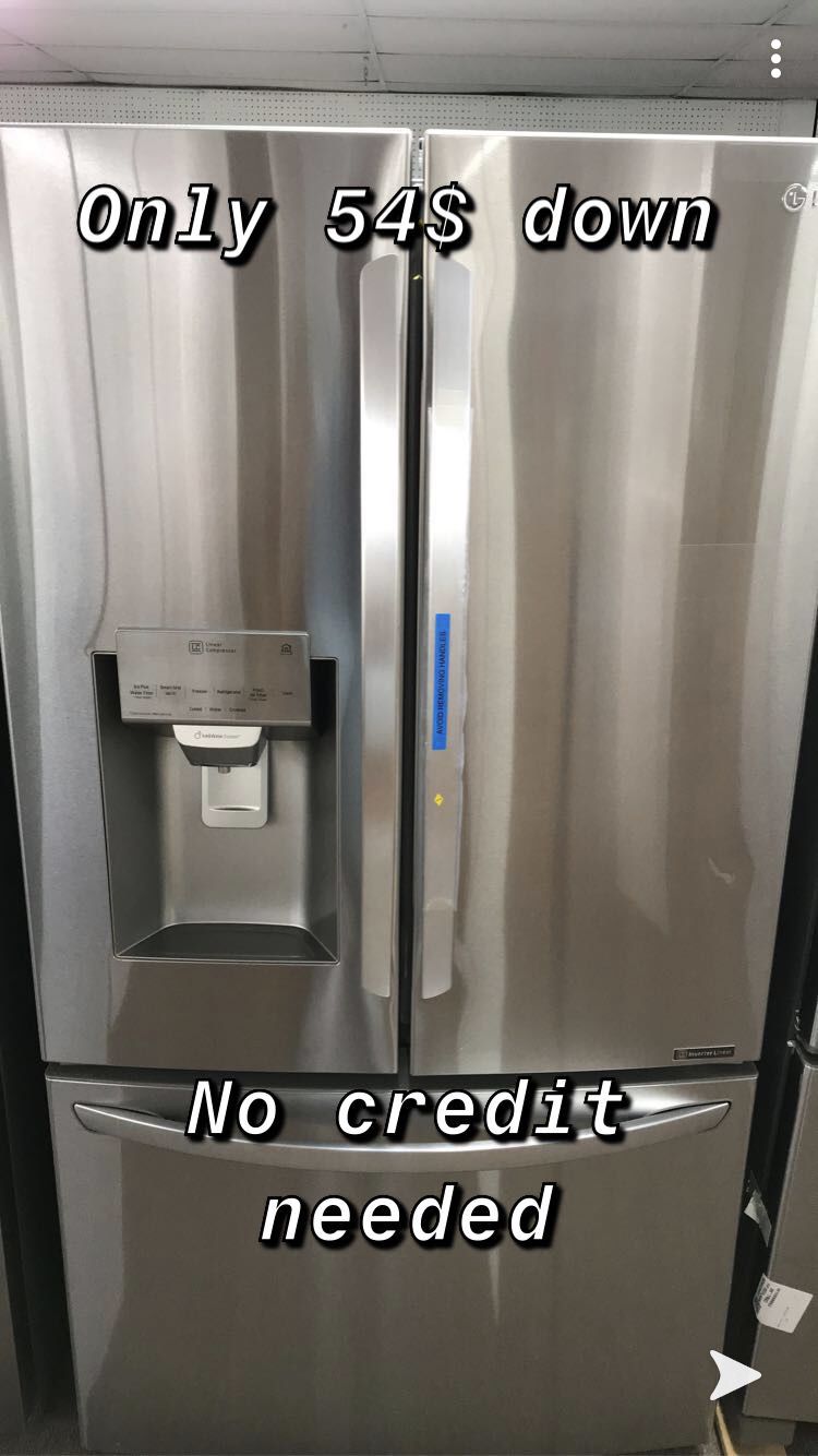 Brand new French door stainless steel refrigerator
