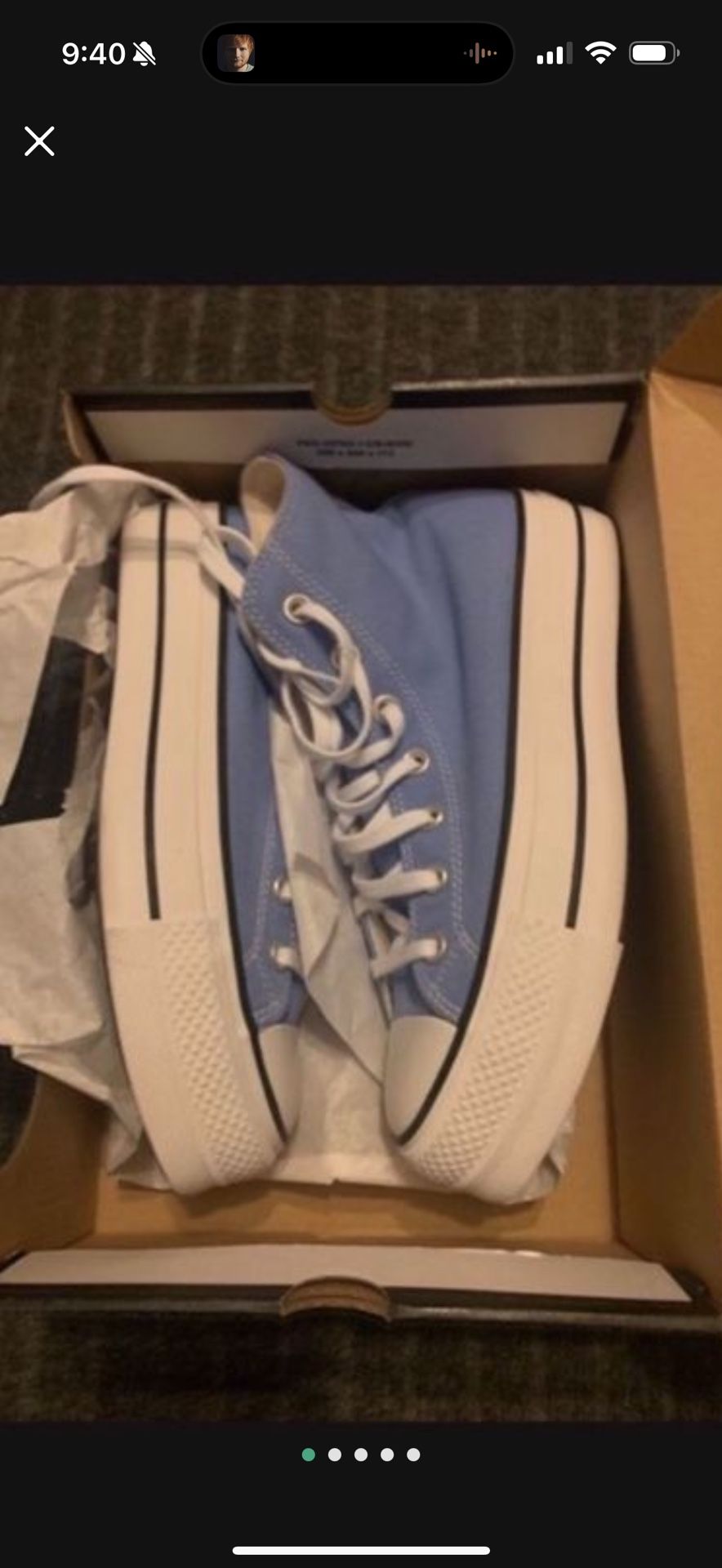 NIB WOMENS SIZE 8 CONVERSE SHOES BLUE