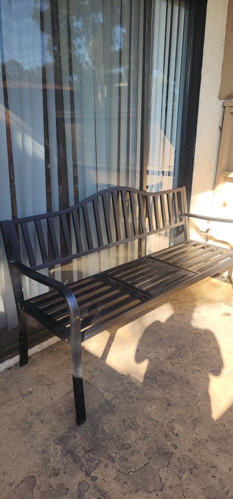 Metal Outdoor Bench