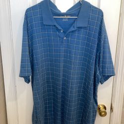 David Taylor blue short sleeve polo size XXL