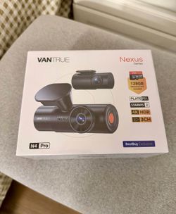 Vantrue N4 Pro 4K 3 Channel Dash Cam with 128GB SD Card