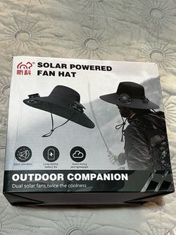 Solar fan hat