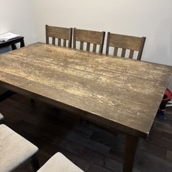 6 Chair And Dining Table Set 