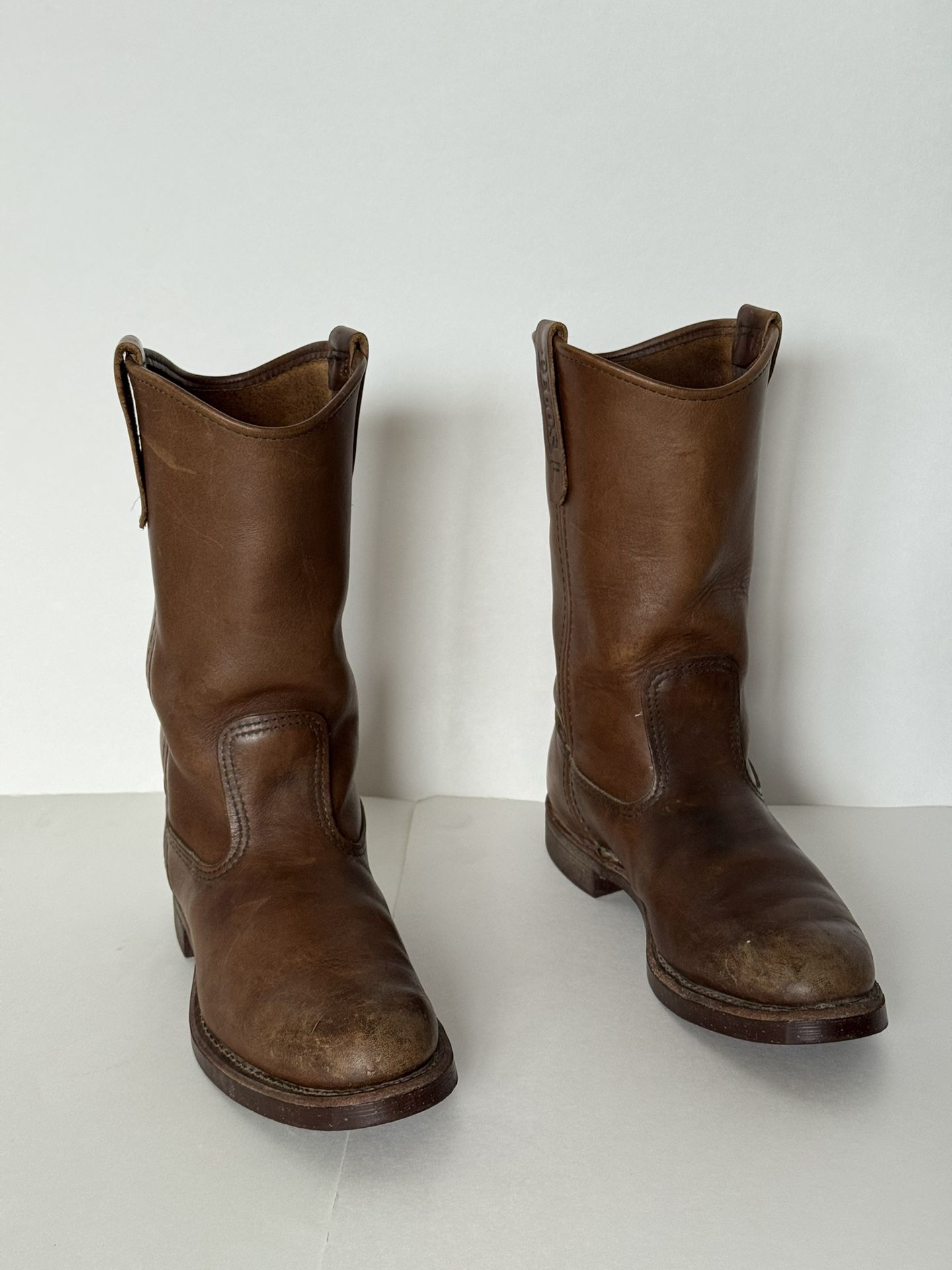 Red Wing Pecos Boots Brown Leather 1178 Size 6.5 D Made in USA