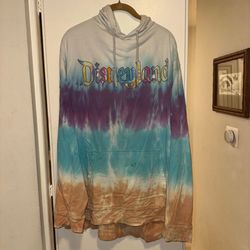 Disneyland tie-dye hooded Sweatshirt 
