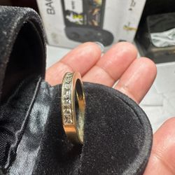 channel-set princess diamond band (Real Diamonds)