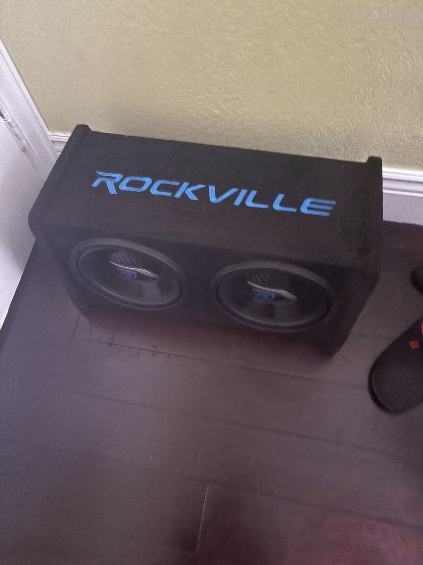 Rockville RV1010P Dual 10" 1000w Car Audio Subwoofers Vented Sub Enclosure Box