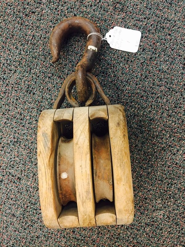 Large Wooden Pulley