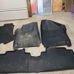 Weather Tech Floor Mats.  2016 Cadillac Srx