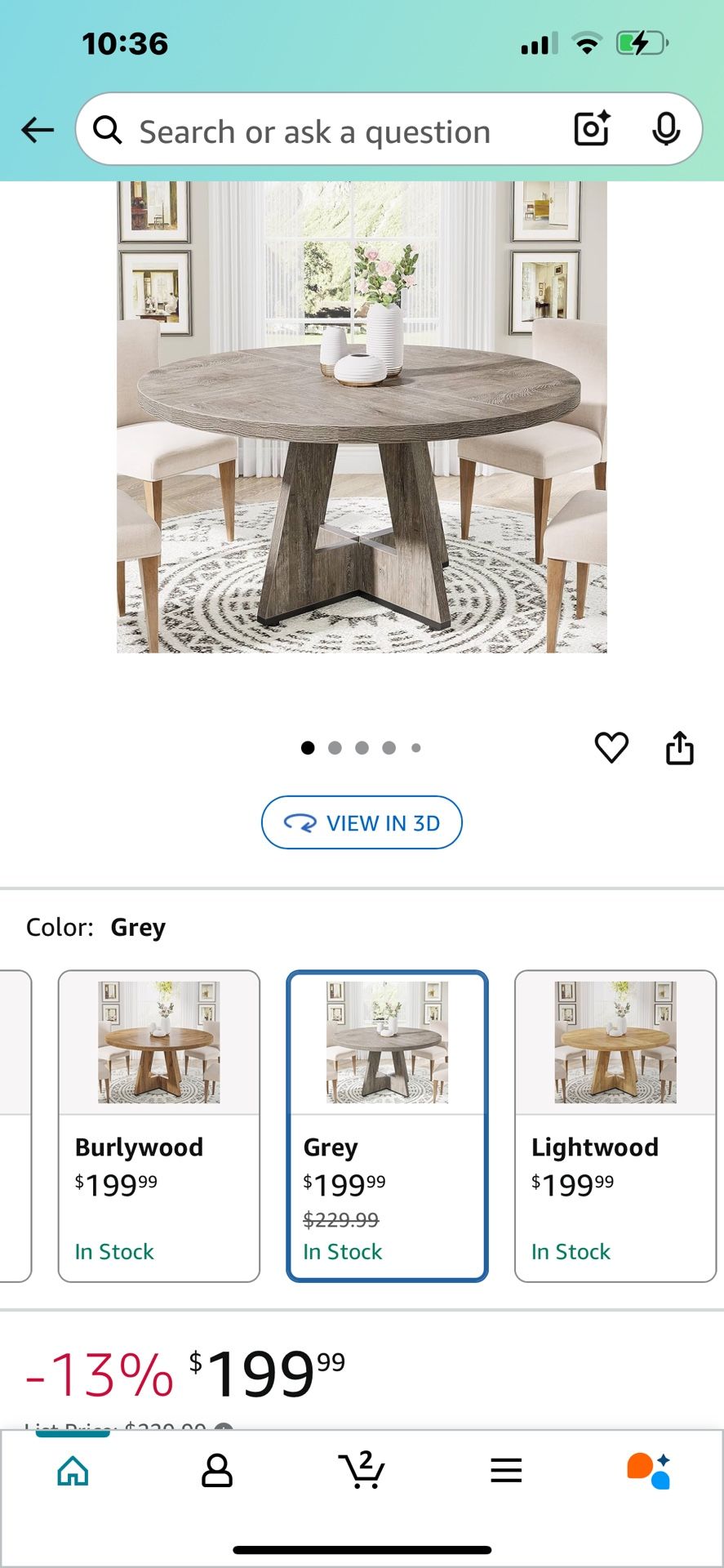 Tribesigns Dining Table
