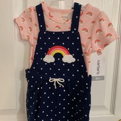 Carters Overall Outfit Baby Girl 