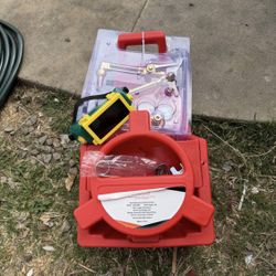 Portable brazing torch kit with Gauge Oxygen Acetylene Welding Cutting Torch Kit