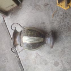Thin Metal Vase
