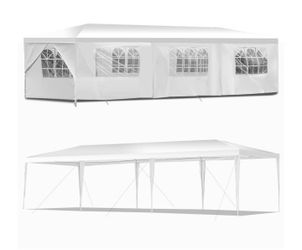 10' X 30' Outdoor Canopy Tent With Side Walls OP3936WH