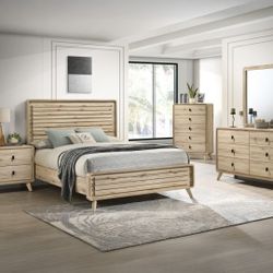 Queen Bed Dresser Mirror Night Stand 