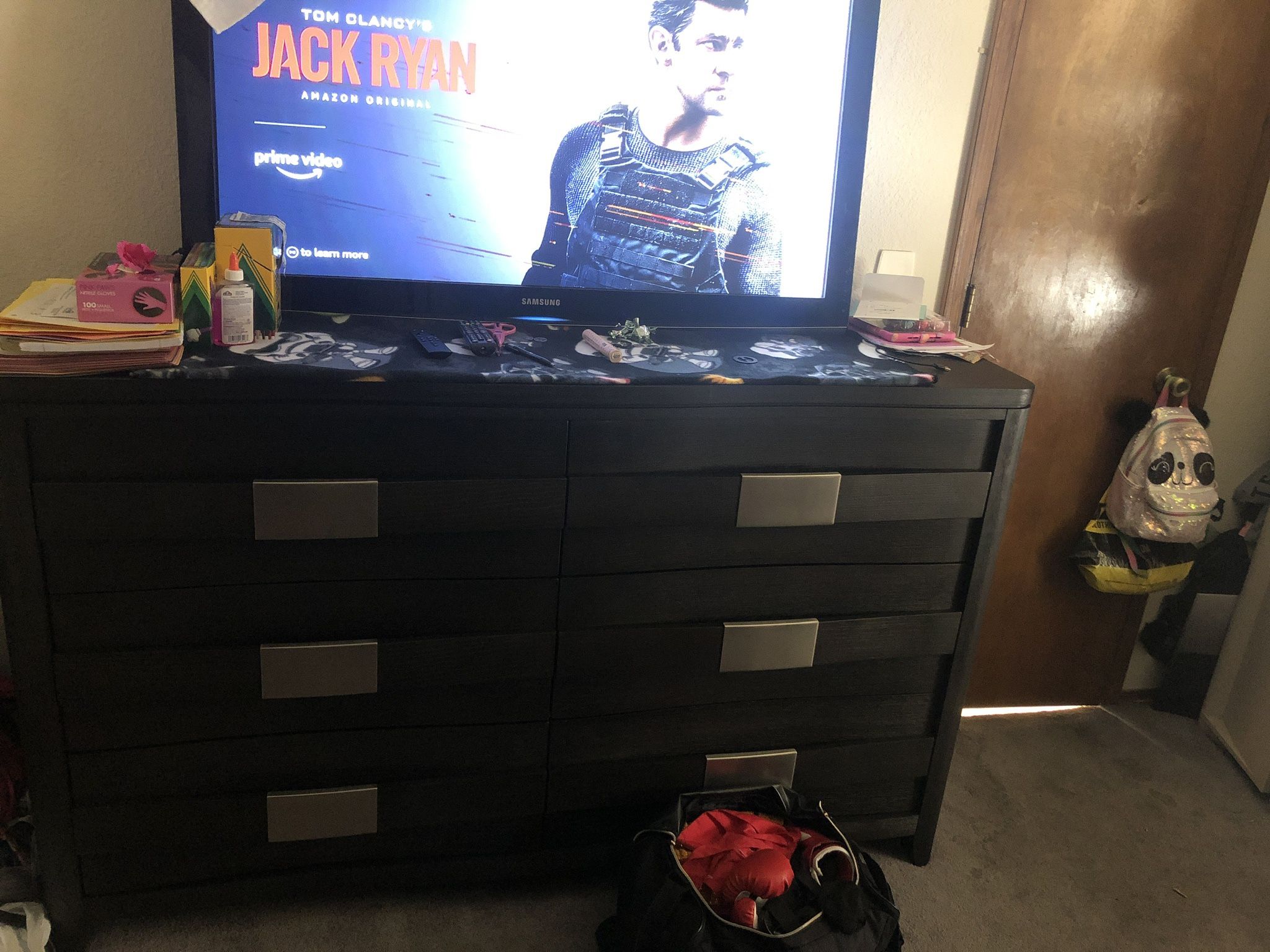 King Size Bed Frame With Light And Matching Dresser