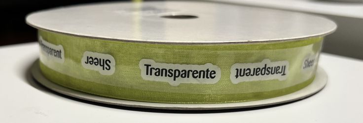 Sheer Ribbon Offray New Chartreuse 