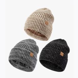 3 Pack Winter Hats for Men