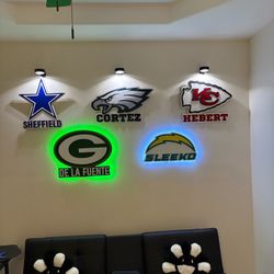 NFL Wall Signs 