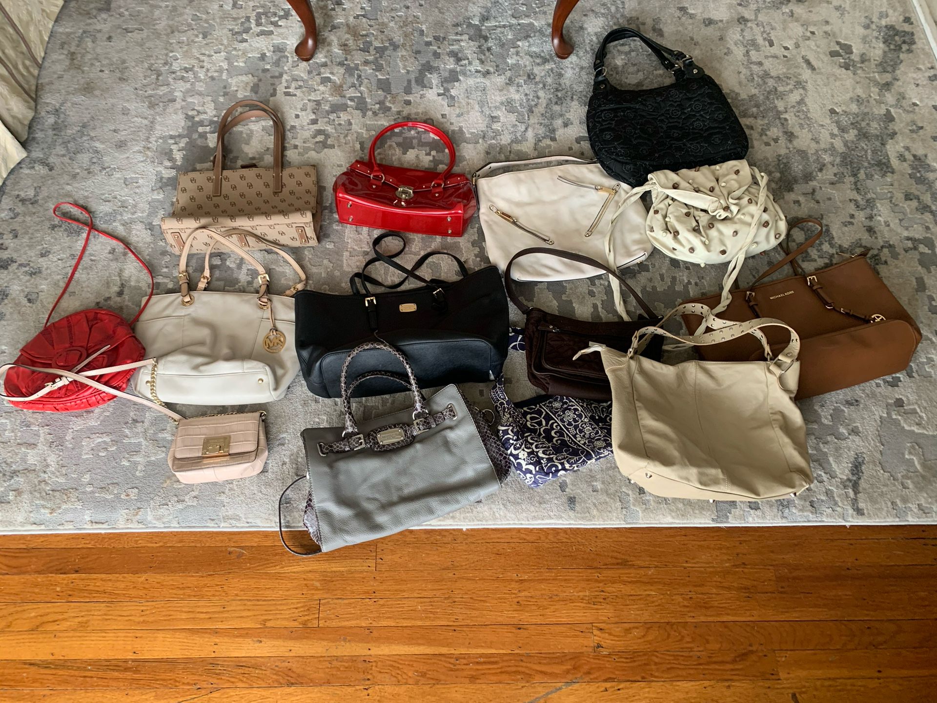 Large Lot 14 High End Hand Bags