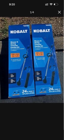 New Kobalt Weed eater and Blower with battery and charger 24v